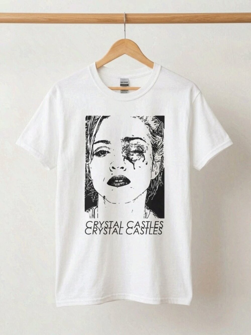 Crystal Castles Black Eye T-Shirts Tees Album Tour Merch Reprint